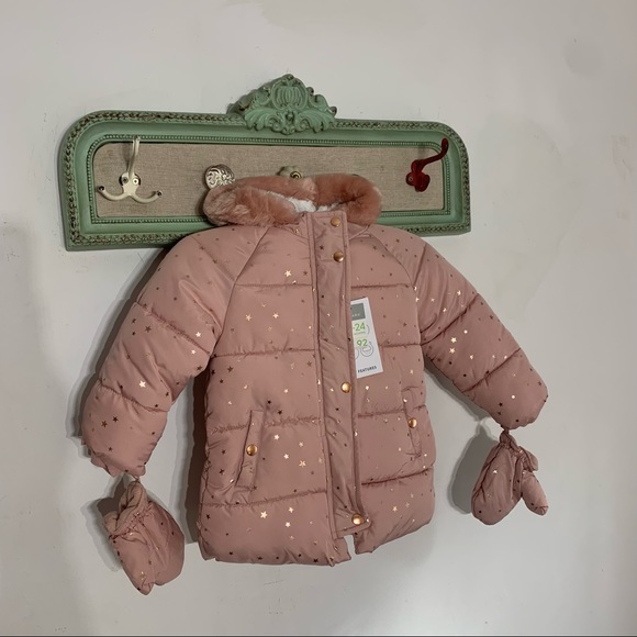 Nwt Primark Hooded Zip Up Winter Puffer 